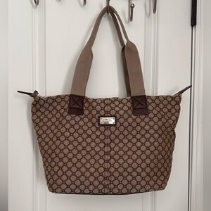 Nine West Tan and Brown Shoulder Bag
